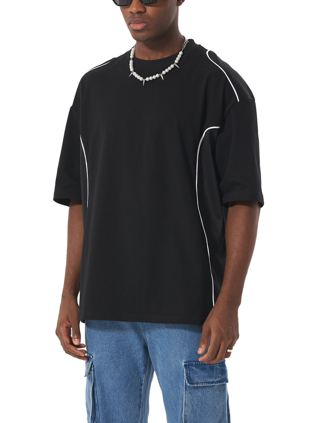 Contrast Piped Panel T-Shirt – Activewear | Tapstitch-6